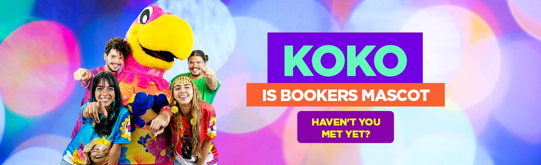 Koko is Bookers Mascot