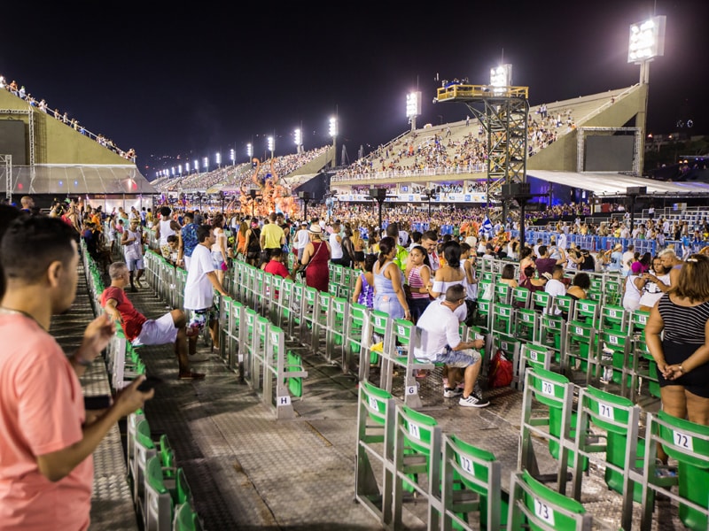 Butucas Numeradas en el Sambódromo de Rio