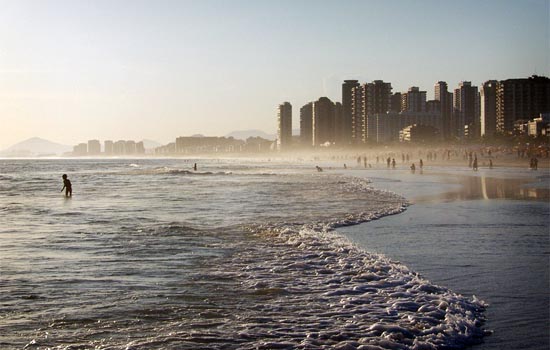 Barra da Tijuca, the Biggest Rio Beach is ideal for Water Sports, including Surfing and the Popular Kite-Surf.
