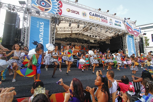 Frevo and festival during Carnival in Recife