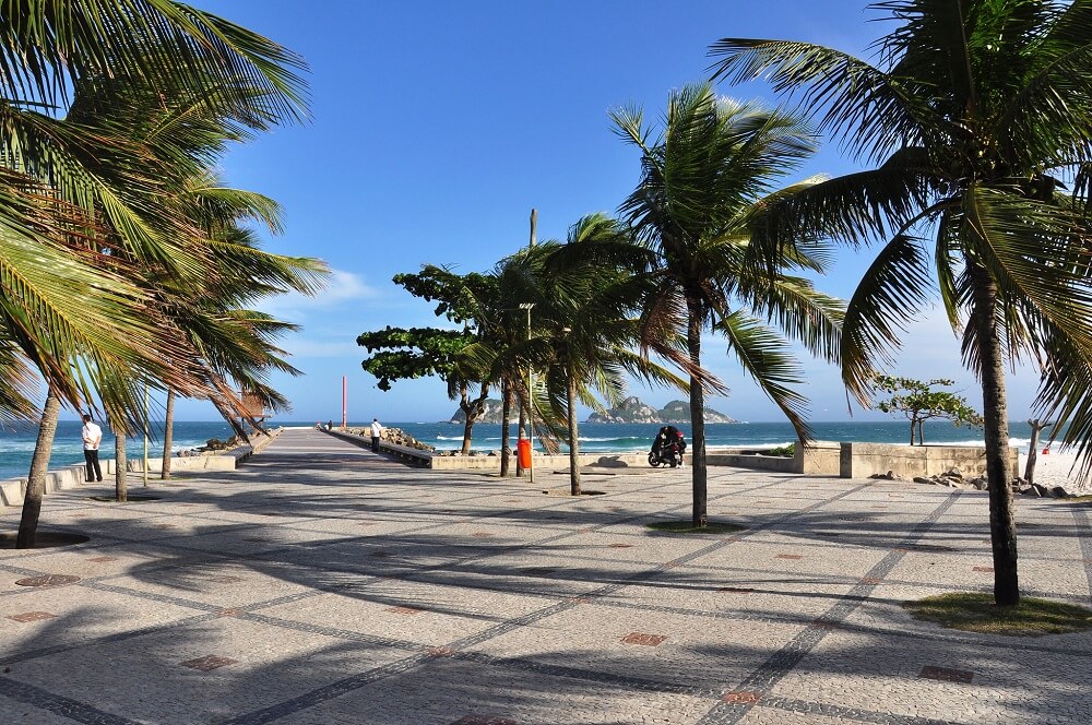 Sunny day in Copacabana Rio de Janeiro Brazil