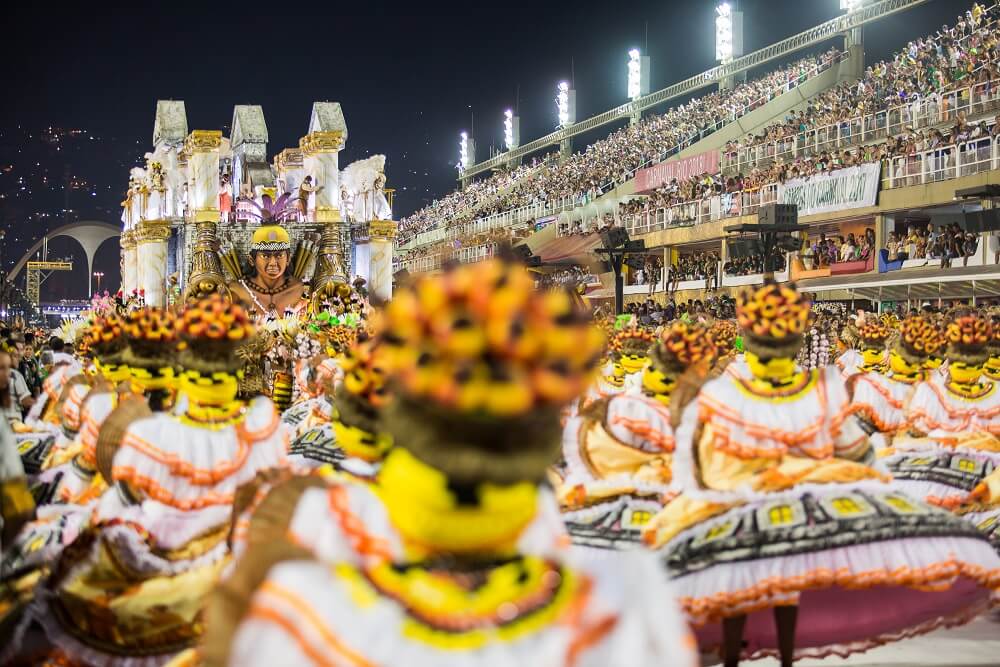 Bahianas - Samba schools carnival parade in Rio de Janeiro