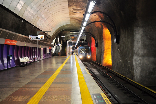 Metro Station in Rio de Janeiro Brazil