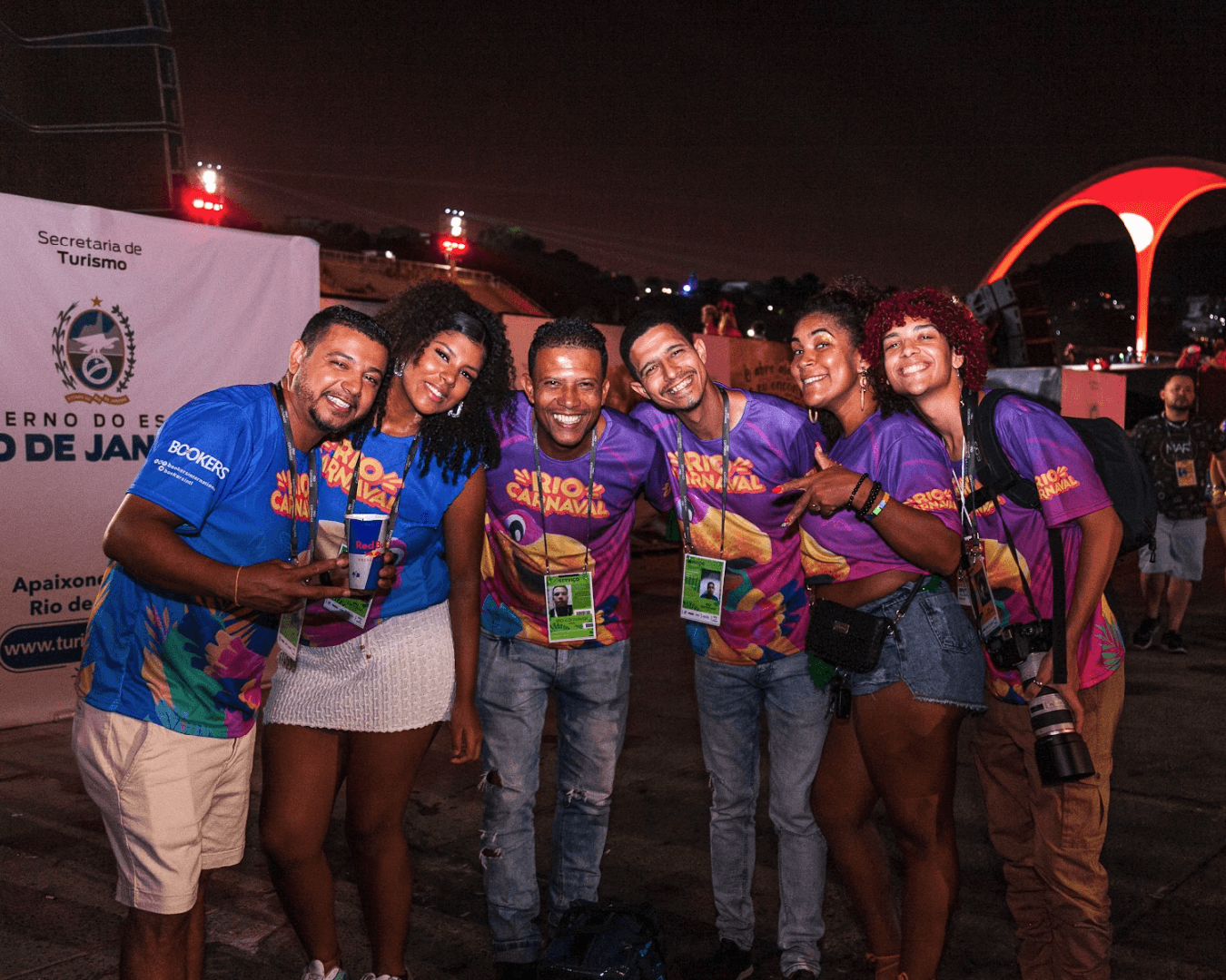 Clientes da Bookers no Sambódromo