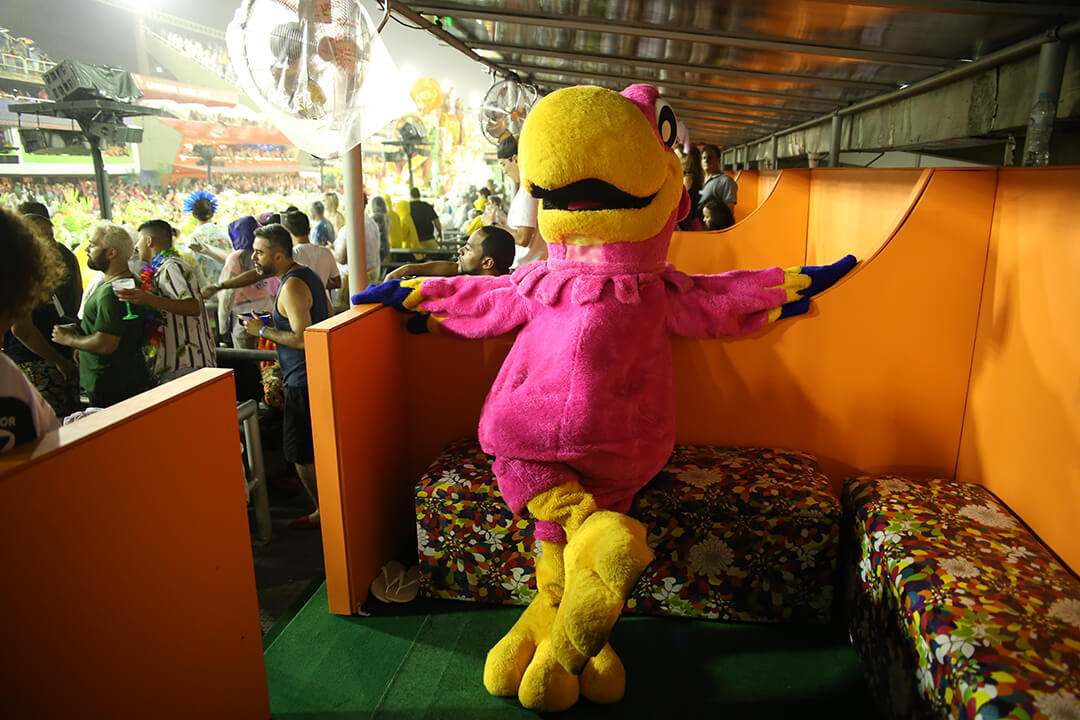 Koko Silva - Waiting for his friends to enjoy another Carnival night with him in the comfort of covered boxes