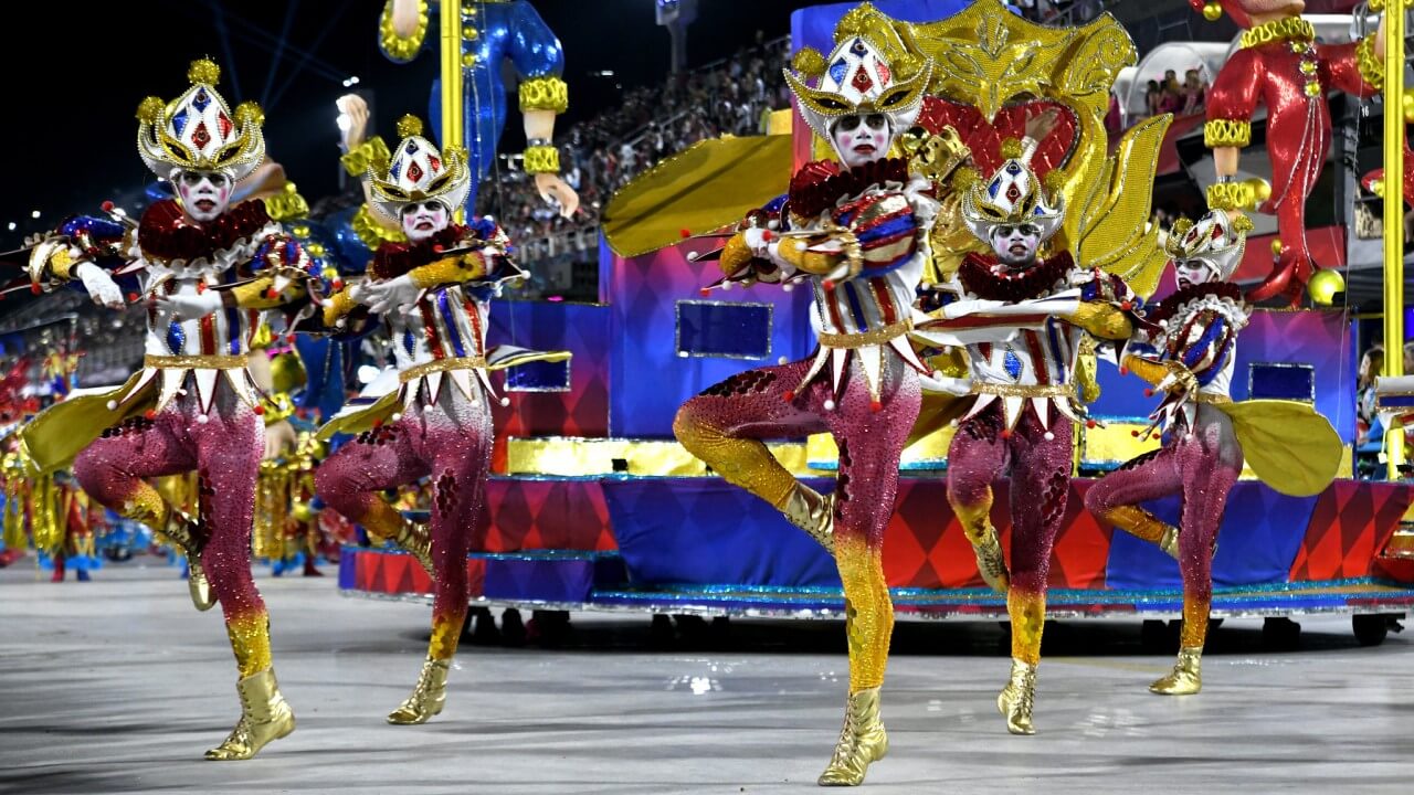 Men dancing choreography - Rio Carnival