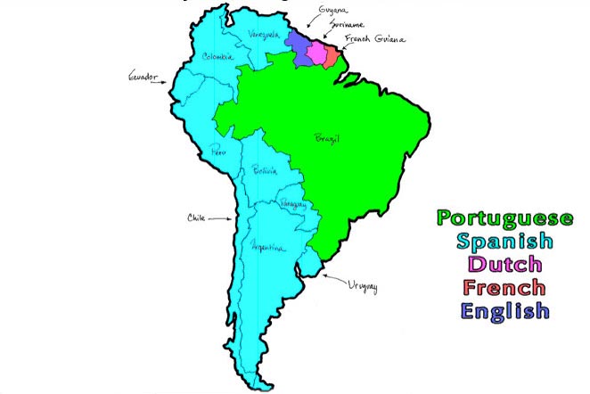 Quick Dictionary   Ap Of Languages Of South American Countries 