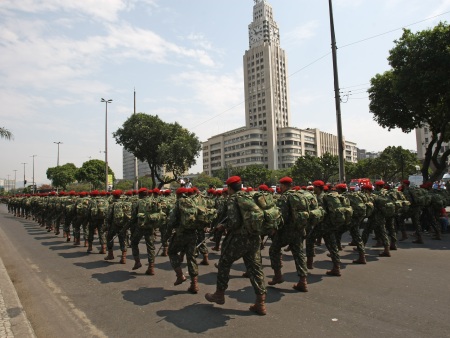 Military Parade at Presidentes Vargas Ave - Rio de Janeiro