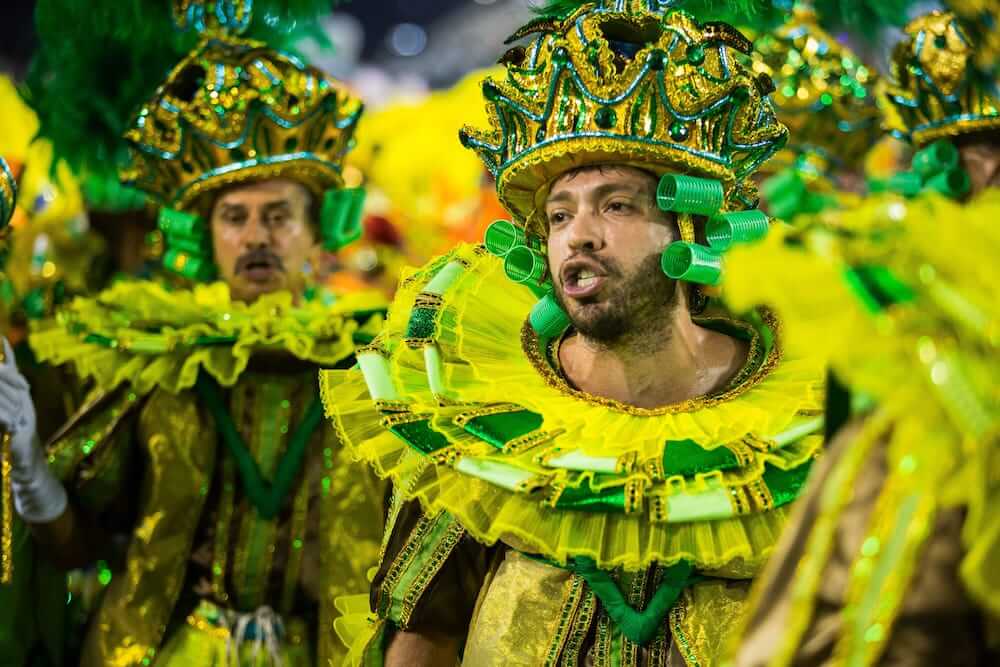 Bailarines en el Carnaval de Rio