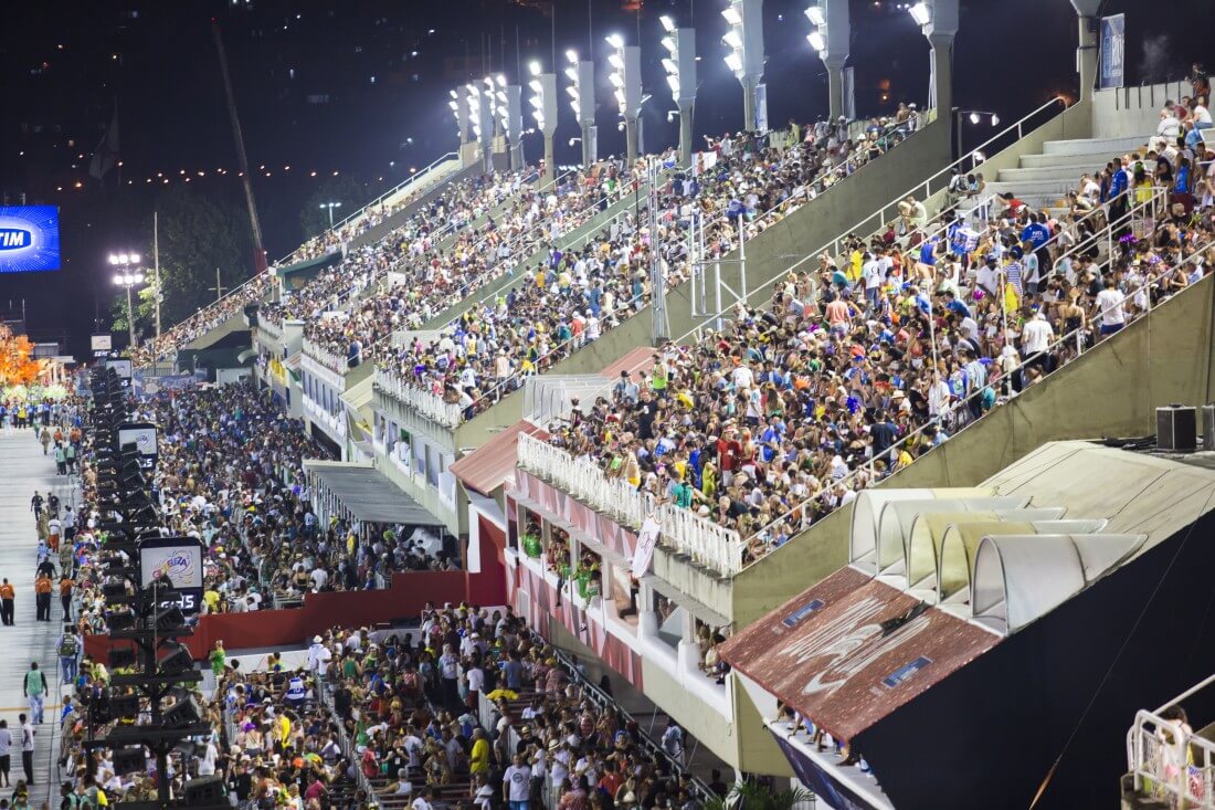 Ensaios técnicos no Sambódromo do Rio de Janeiro