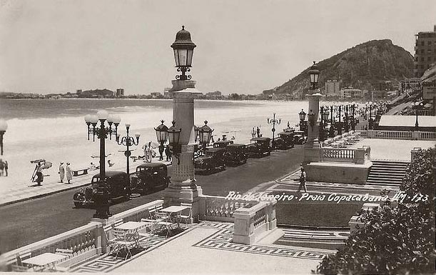 Old photo of Av. Atlantica Copacabana - Rio de Janeiro