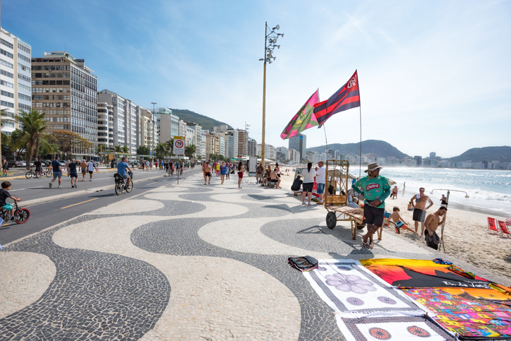 Copacabana neighborhood in Rio de Janeiro Brazil