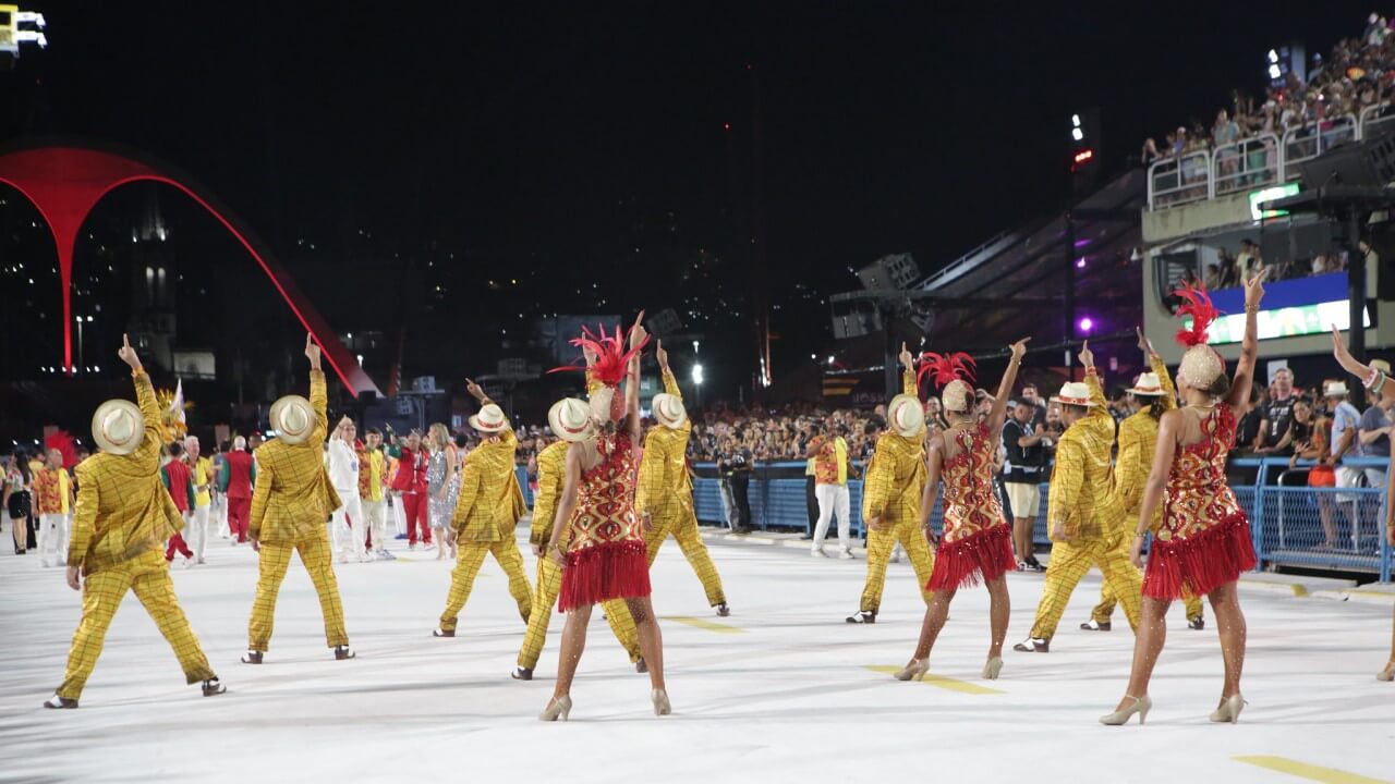 Choreography by the front committee of Unidos da Tijuca - Rio Carnival