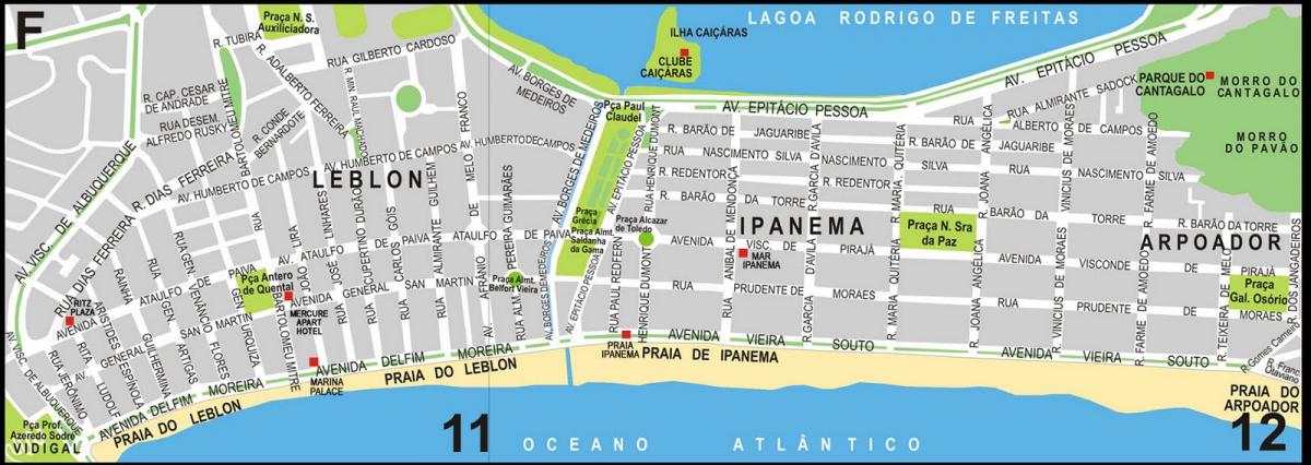 Eblon Ipanema Street Map 