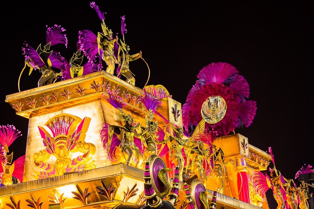 Carro alegorico - Rio carnival parade in Brazil