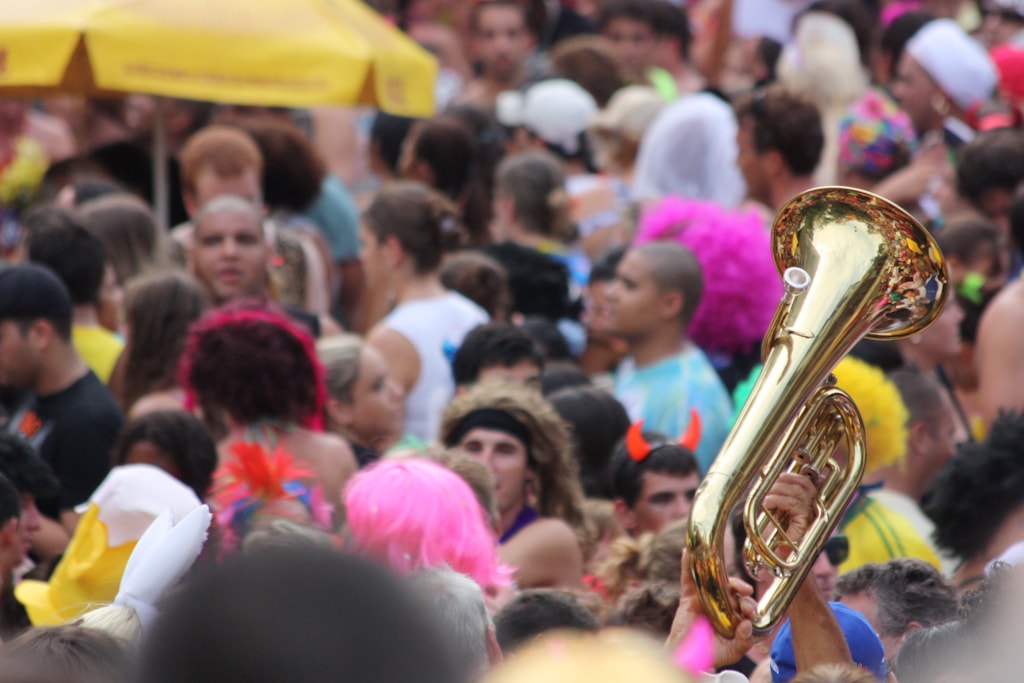 Street parties in Florianopolis during Carnival