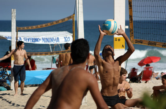 Voleyball in Copacabana Rio de Janerio Voleyball in Copacabana Rio de Janerio