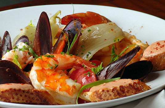 Seafood plate served in Rio Seafood plate served in Rio