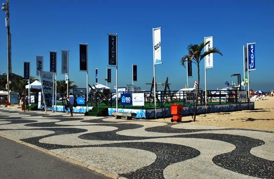 Gym by the beach in Copacabana Rio de Janeiro Brazil Gym by the beach in Copacabana Rio de Janeiro Brazil
