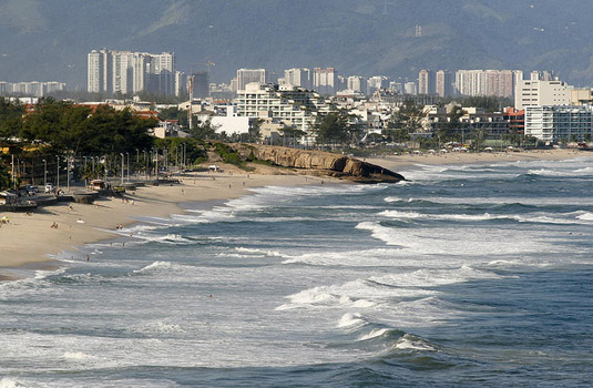 Recreio beach in Rio de Janeiro Brazil