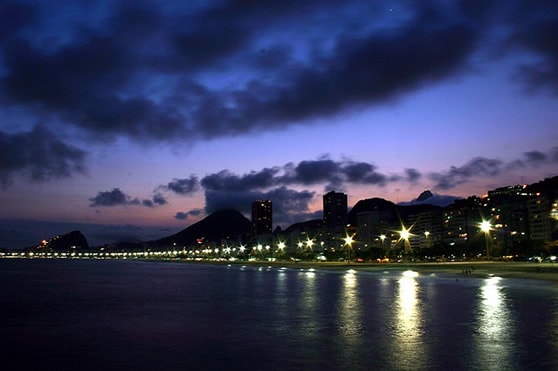 Leme Beach in Rio de Janeiro