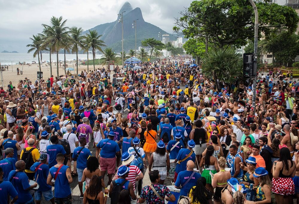 Street party during Rio Carnival