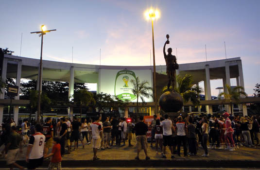 Brazilian soccer game - Maracana Rio Brazil