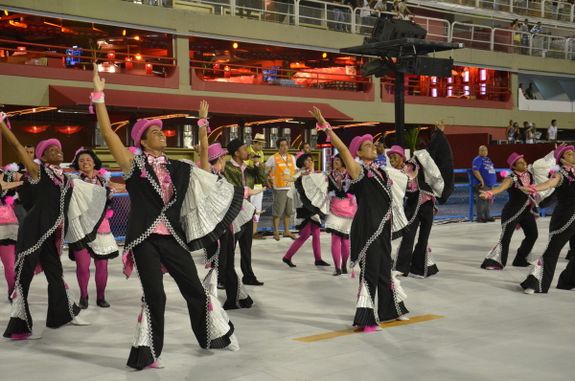 Performers at the Rio Carnival parade