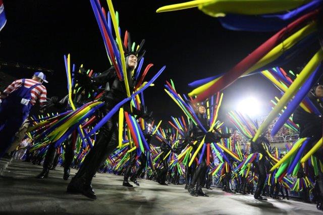 Costumes during the Rio Carnival