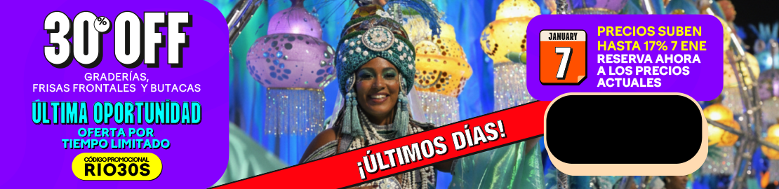 Paquete de Entradas para el Carnaval de Rio 2026