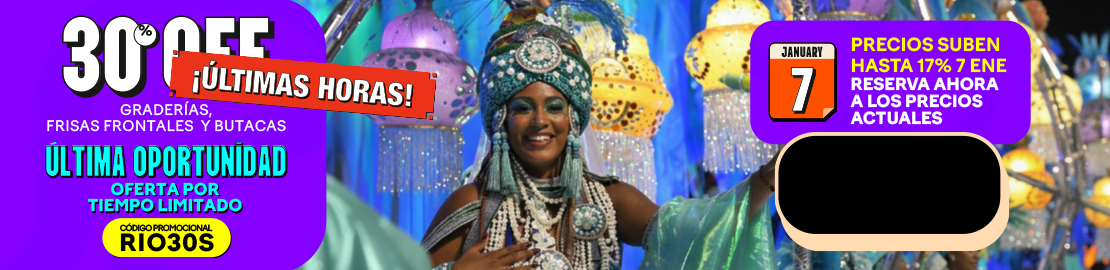 Paquete de Entradas para el Carnaval de Rio 2026