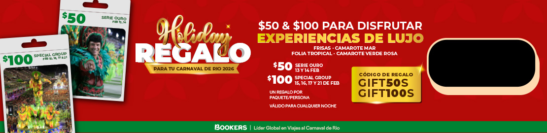 Paquete de Entradas para el Carnaval de Rio 2026
