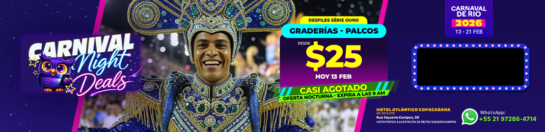 Paquete de Entradas para el Carnaval de Rio 2026