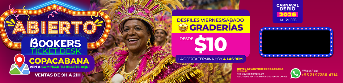 Paquete de Entradas para el Carnaval de Rio 2026
