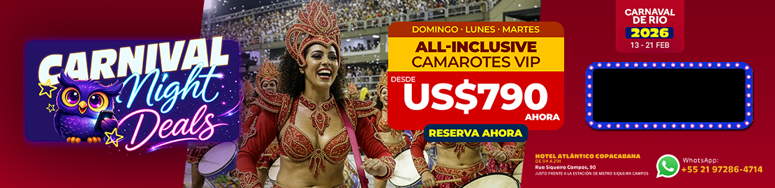 Wowtlet! Su Paquete de Entradas para el Carnaval de Rio, Brasil por Menos