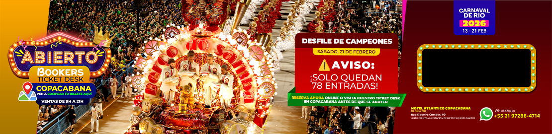Paquete de Entradas para el Carnaval de Rio 2026