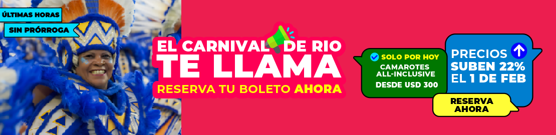 Wowtlet! Su Paquete de Entradas para el Carnaval de Rio, Brasil por Menos