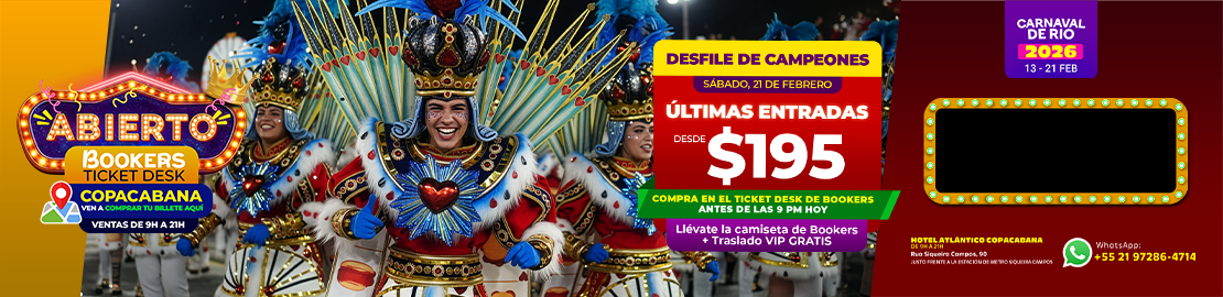 Wowtlet! Su Paquete de Entradas para el Carnaval de Rio, Brasil por Menos