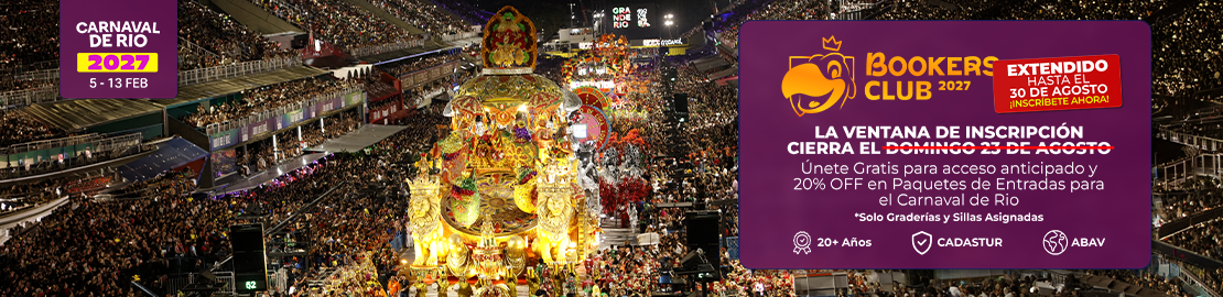Paquete de Entradas para el Carnaval de Rio 2027